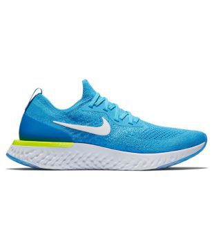 nike epic react flyknit blue running shoes price