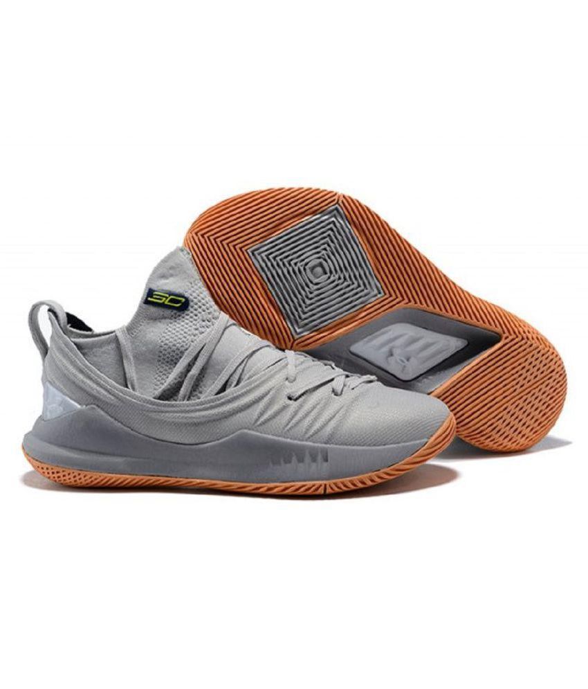 Under Armour Curry 5 Low Grey Gray 