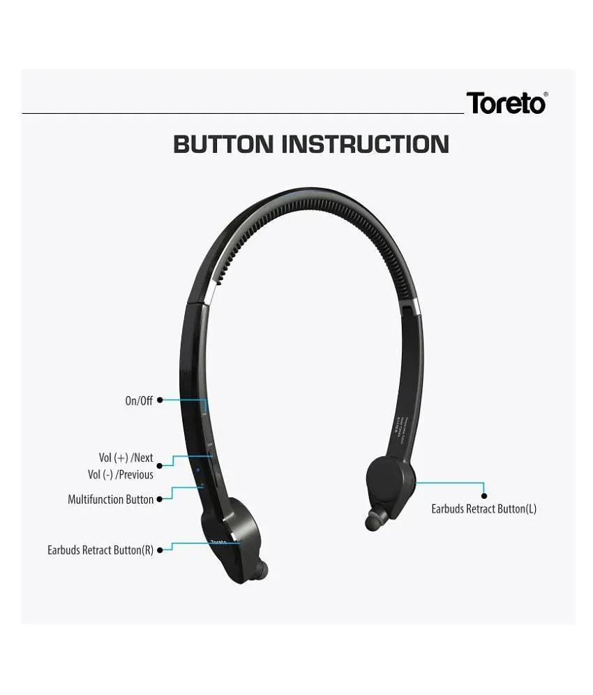 Toreto flexo bluetooth discount headphones