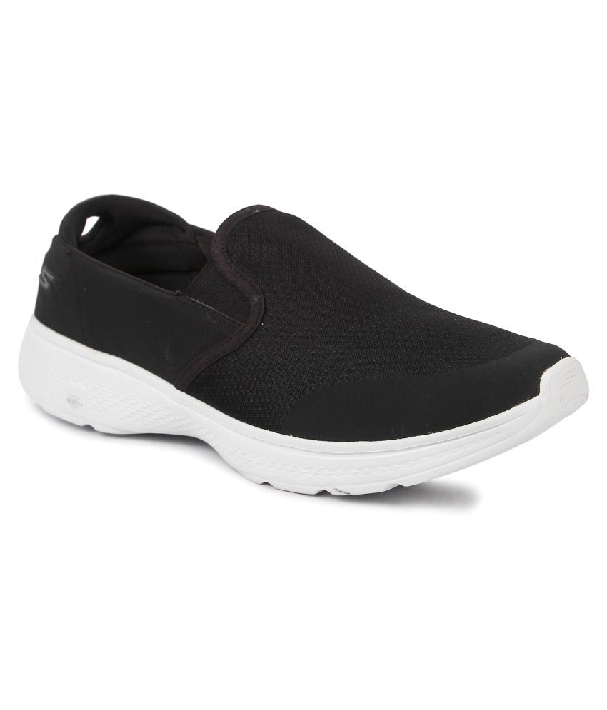 Skechers GO WALK 4 - CONTAIN Black Running Shoes - Buy Skechers GO WALK ...