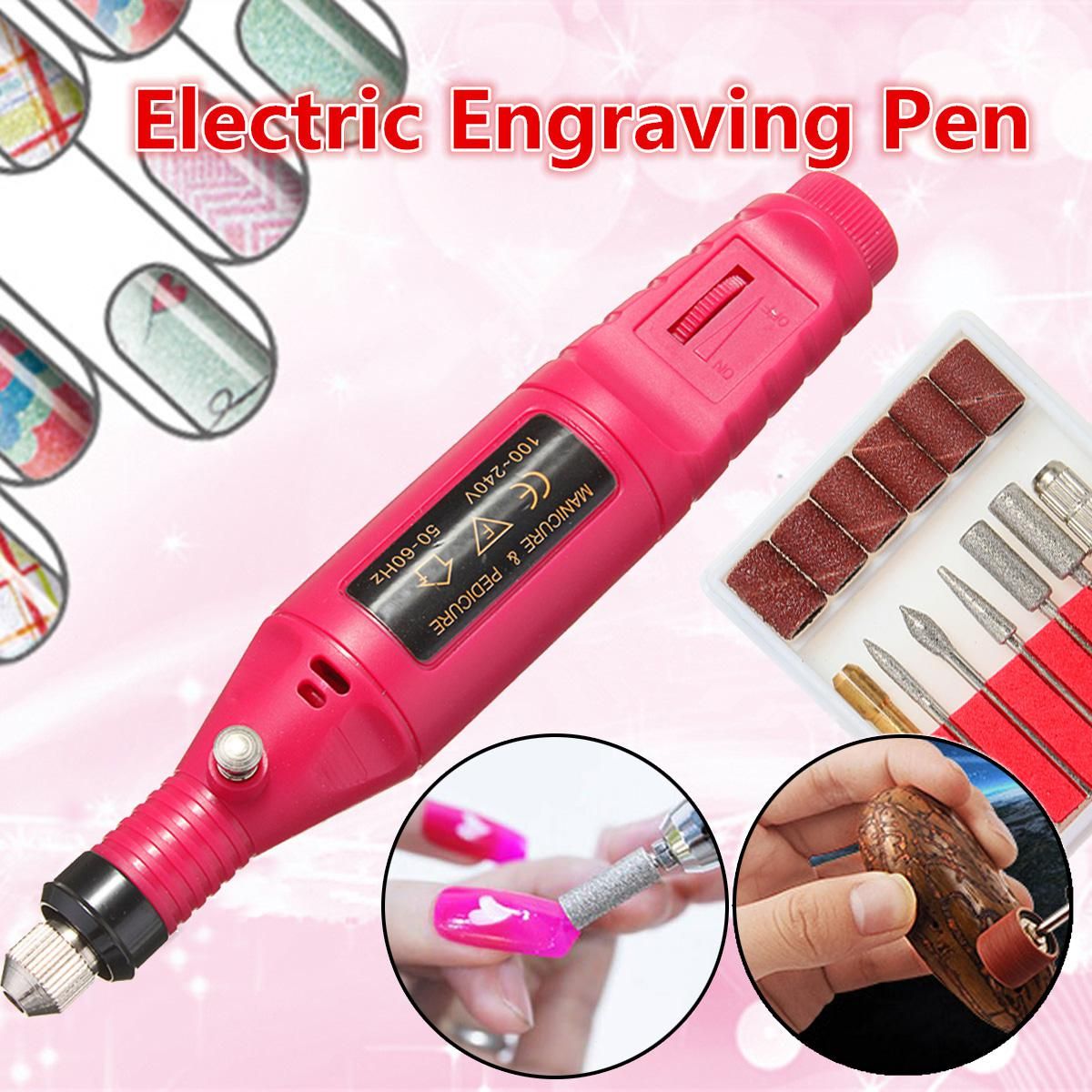 15X Nail Electric Drill Engraving Pen Jewelry Wood Carving Polishing