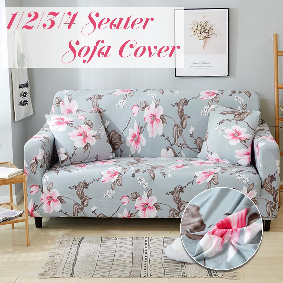 1 2 3 4 Seater Sofa Cover Chair Couch Stretch Elastic Protect