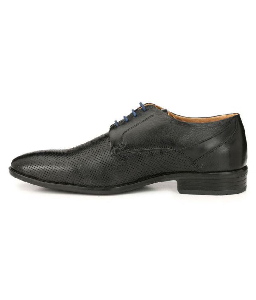 alberto torresi black formal derby shoes