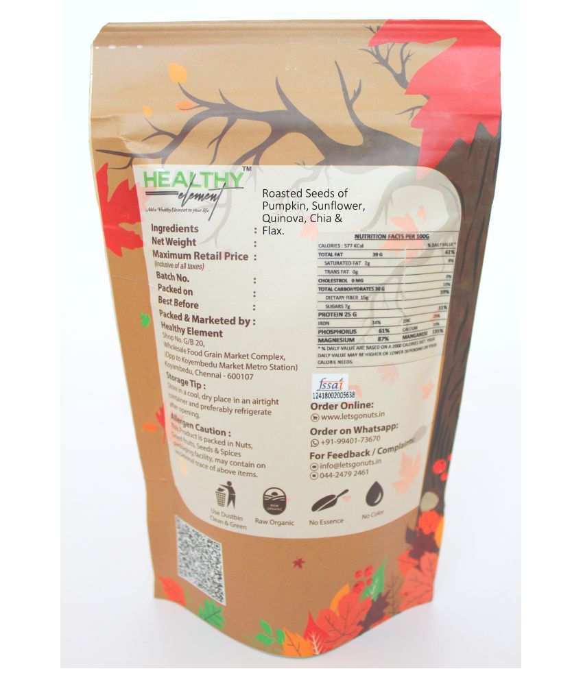 Let's GoNuts Roasted Flax Seeds 650 gm Buy Let's GoNuts Roasted Flax