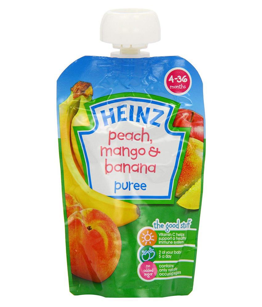 Heinz Peach Mango & Banana Snack Foods for Under 6 Months ( 100 gm )