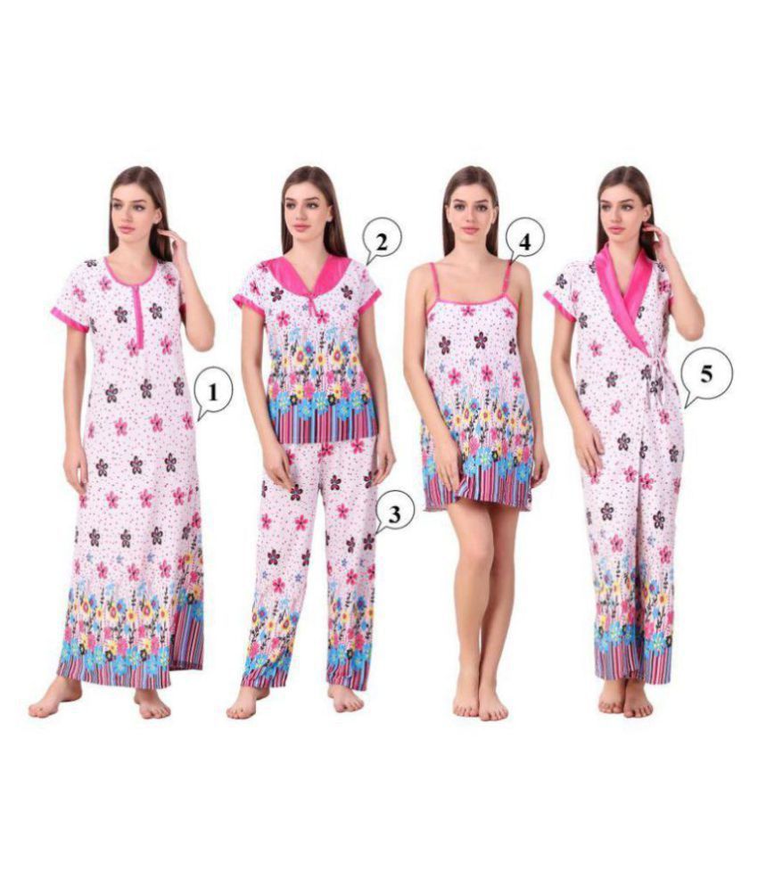 Buy Keoti Satin Nighty And Night Gowns Multi Color Online At Best Prices In India Snapdeal 3072