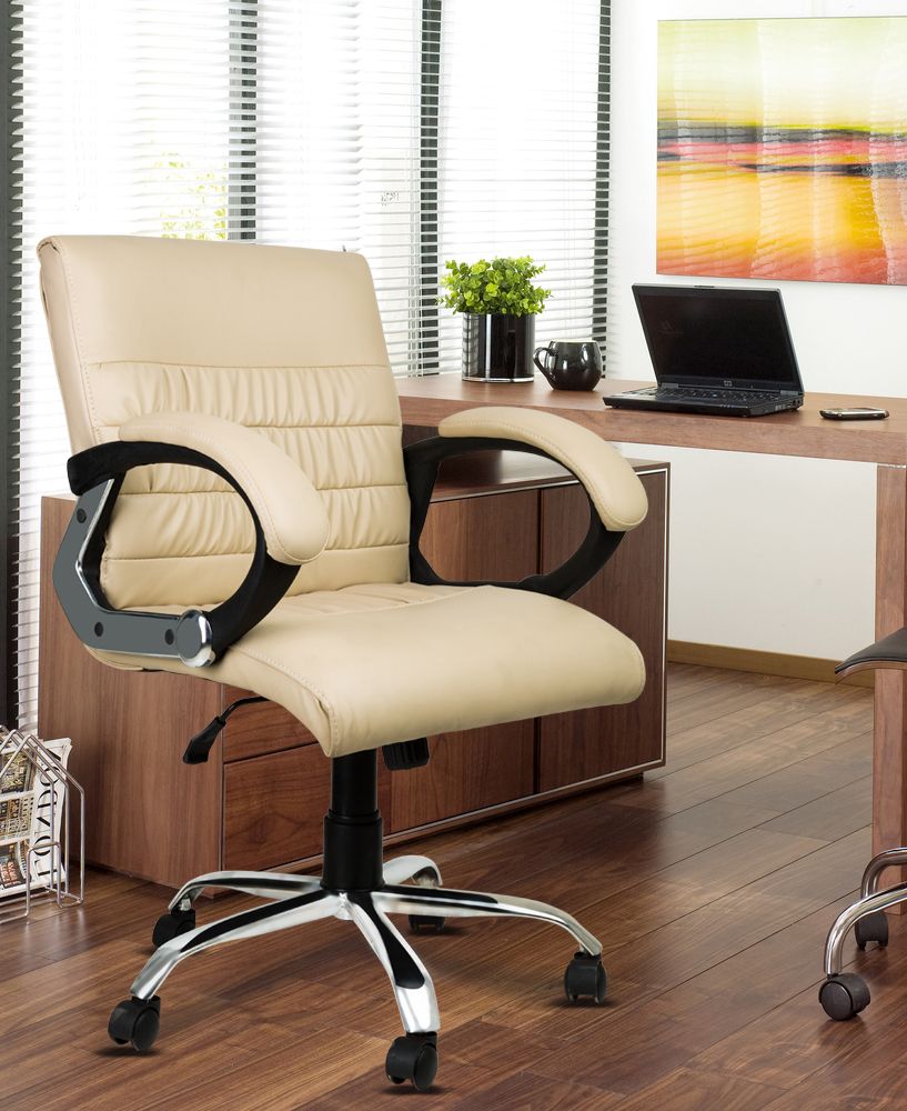 Dzyn Furnitures Newton In Beige Leatherette Office Conference Chair Beige Buy Dzyn Furnitures Newton In Beige Leatherette Office Conference Chair