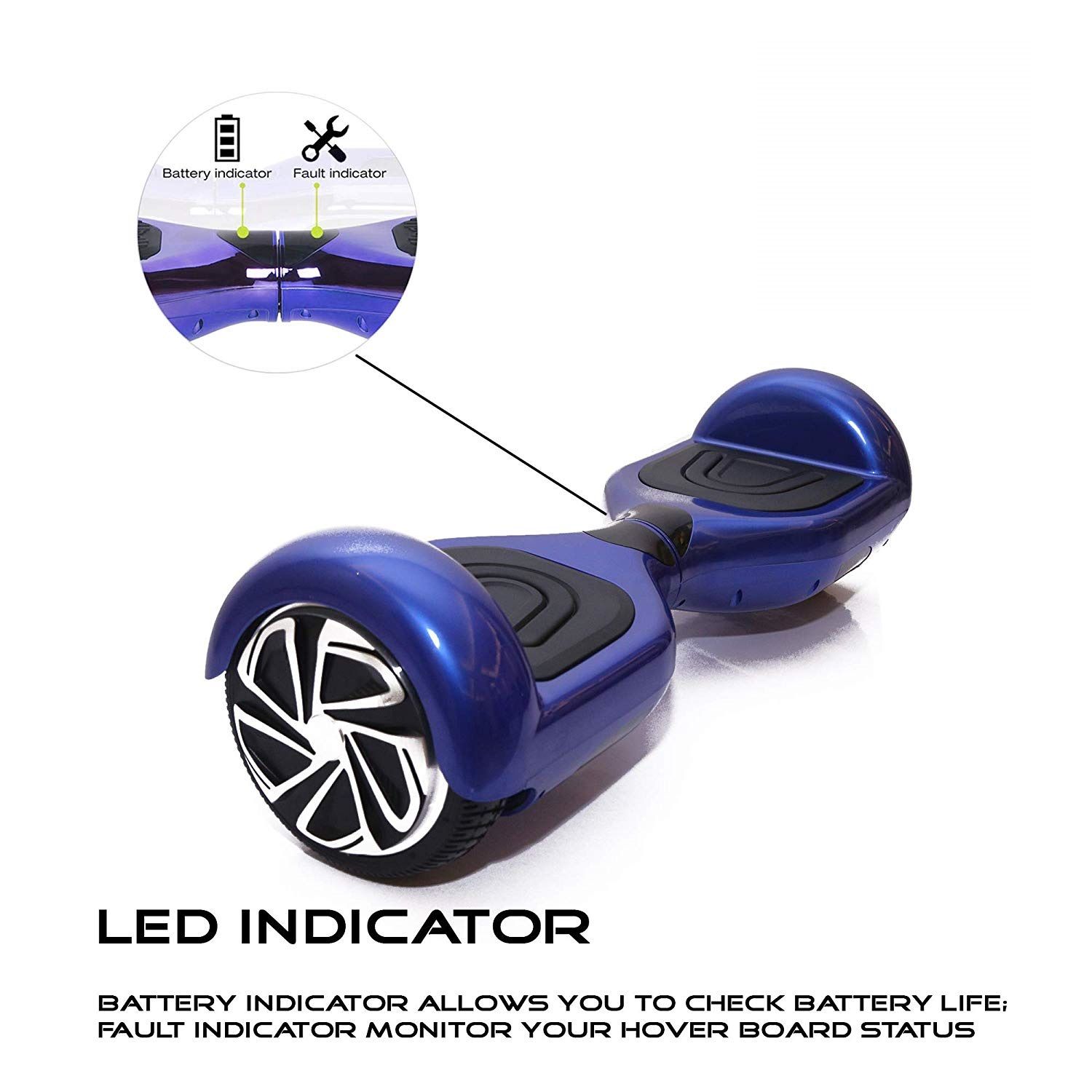 HOVERBOT 6.5 Inch Electric Hoverboard (Blue), High Quality Guarantee ...