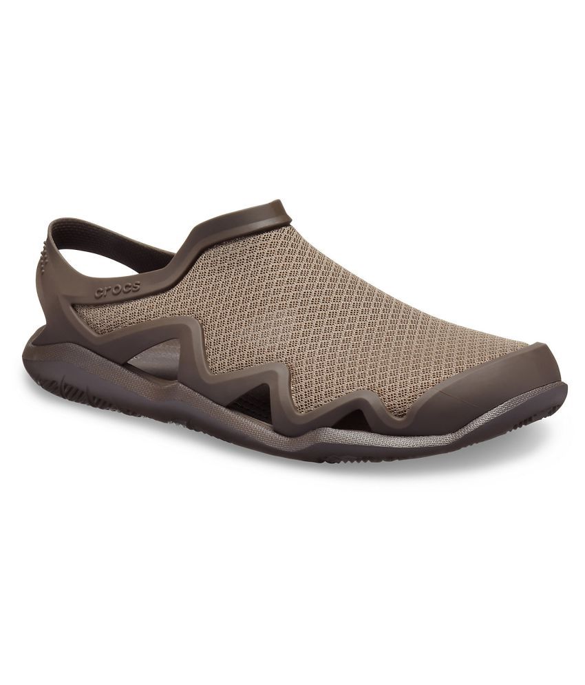 crocs brown sandals