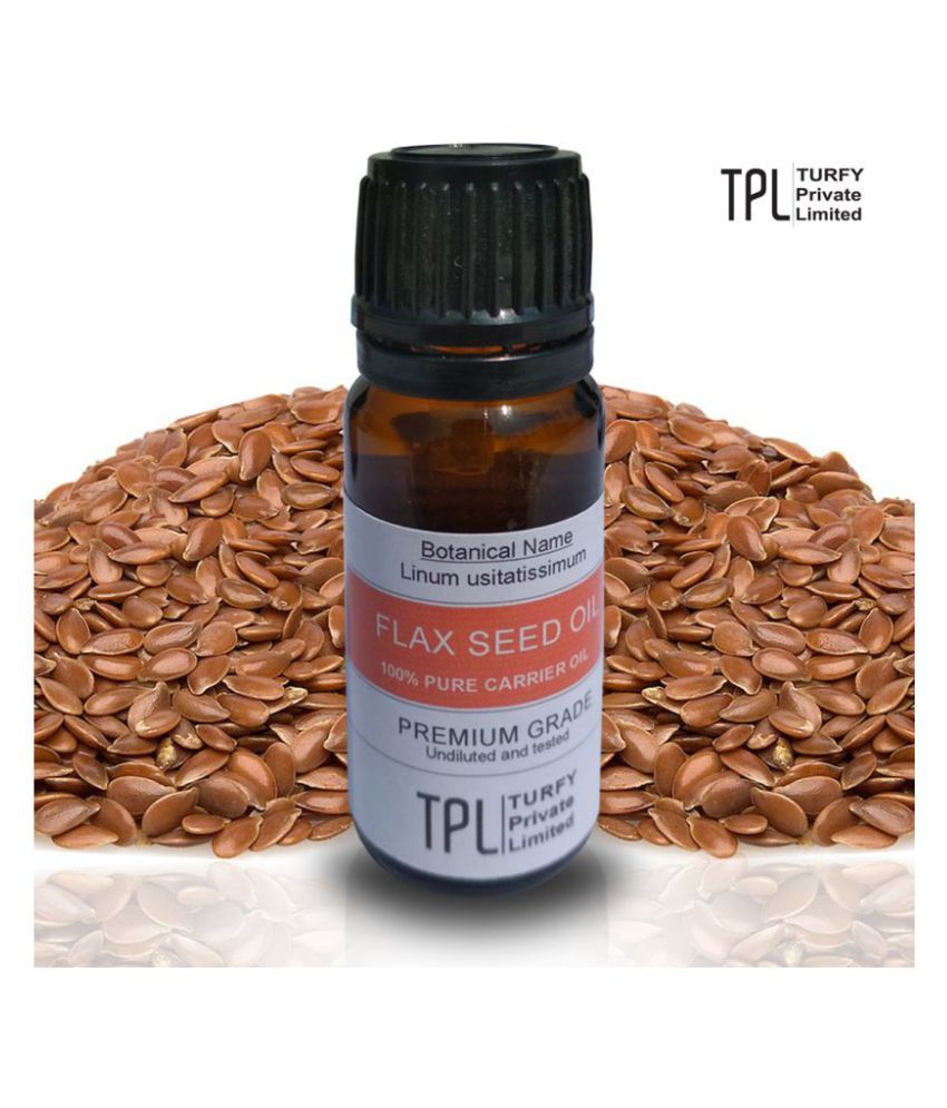 Turfy Flax Seed Oil Pure and Natural Carrier Oil 10 ml Buy Turfy Flax