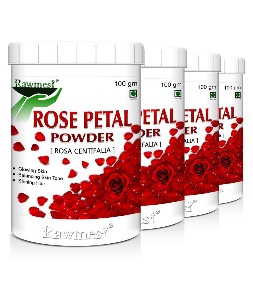     			rawmest 100% Natural Rose Petals Powder 400 gm Pack Of 4