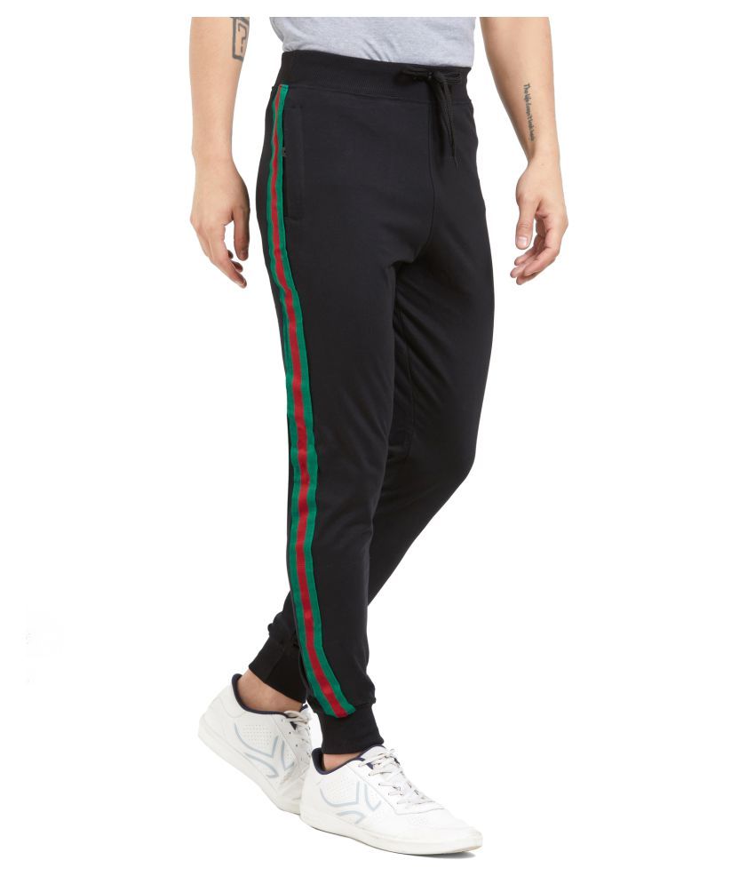 womens black cotton joggers