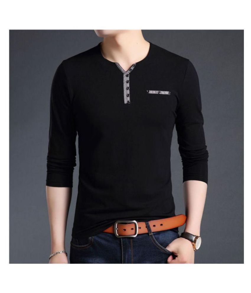 Try This Black Full Sleeve T-Shirt - Buy Try This Black Full Sleeve T ...