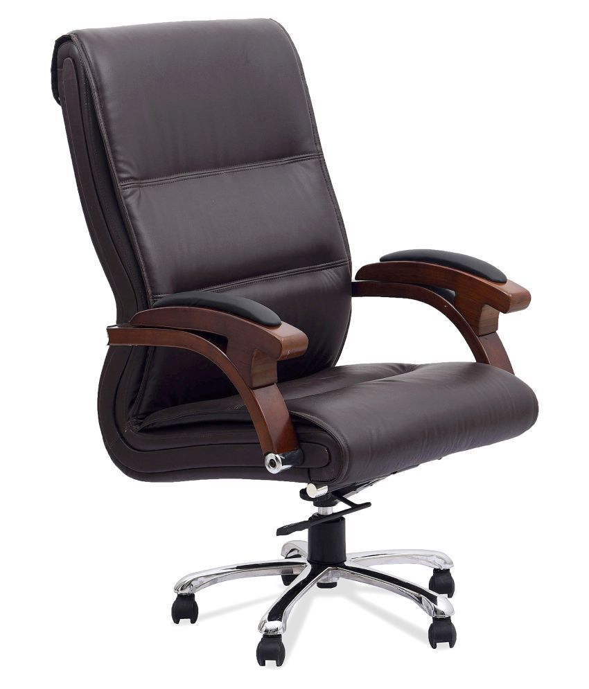 Download DZYN Furnitures Leatherette Office Executive Chair (Brown ...