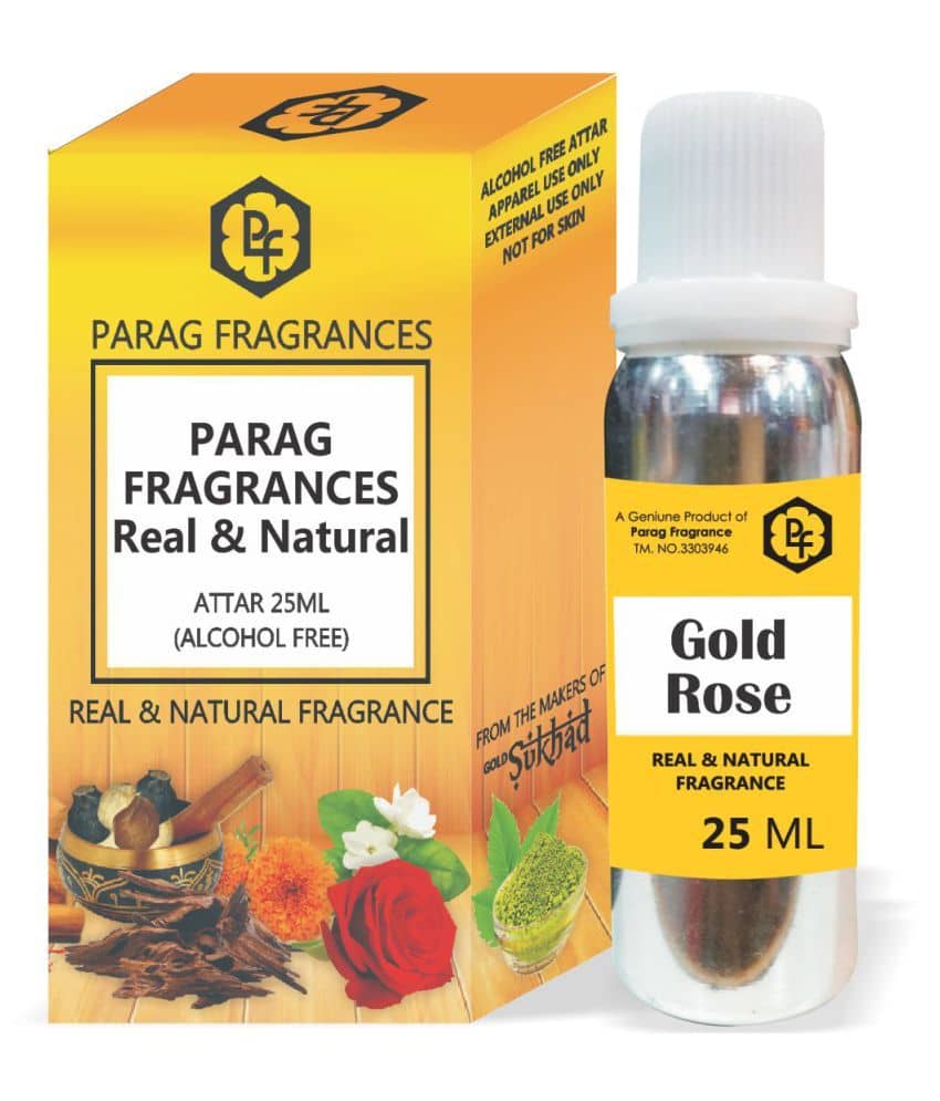 Parag Fragrances Kannauji Rose Attar - 1 Tola / 12ml Natural Distilled Perfume Oil, Alcohol-Free, Long Lasting