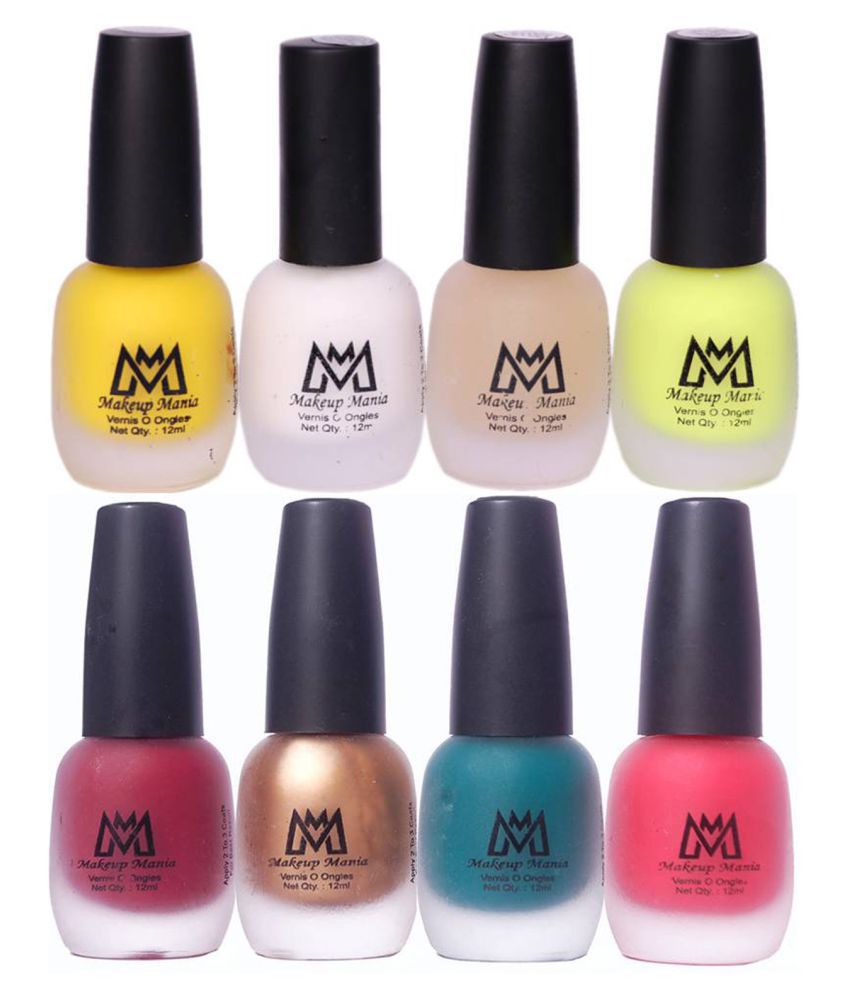     			Makeup Mania Velvet Matte Nail Polish Combo Set of 8 Pcs, Nail Polish Set, Multicolor Nail Paint Combo (MM # 17-63)
