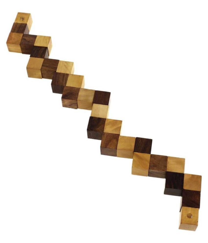 wooden snake puzzle