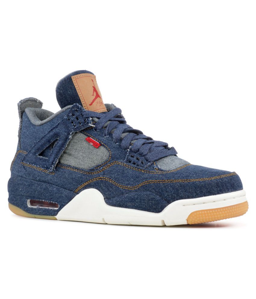 AIR JORDAN 4 retro levis Navy Basketball Shoes - Buy AIR JORDAN 4 retro  levis Navy Basketball Shoes Online at Best Prices in India on Snapdeal