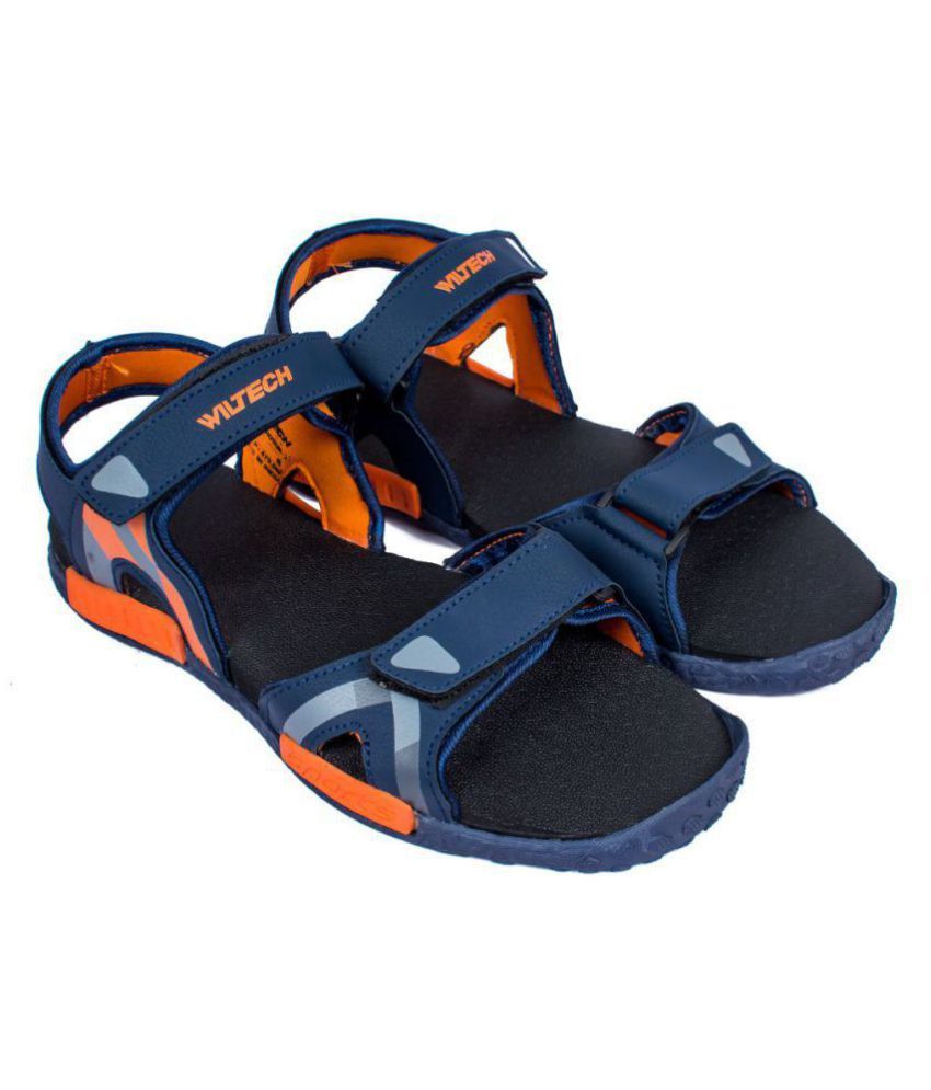     			ASIAN Blue Canvas Floater Sandals