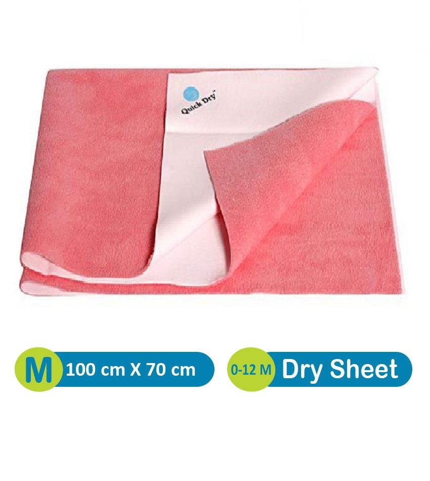     			Quick Dry Plain Waterproof Salmon Rose Medium Rubber Sheet