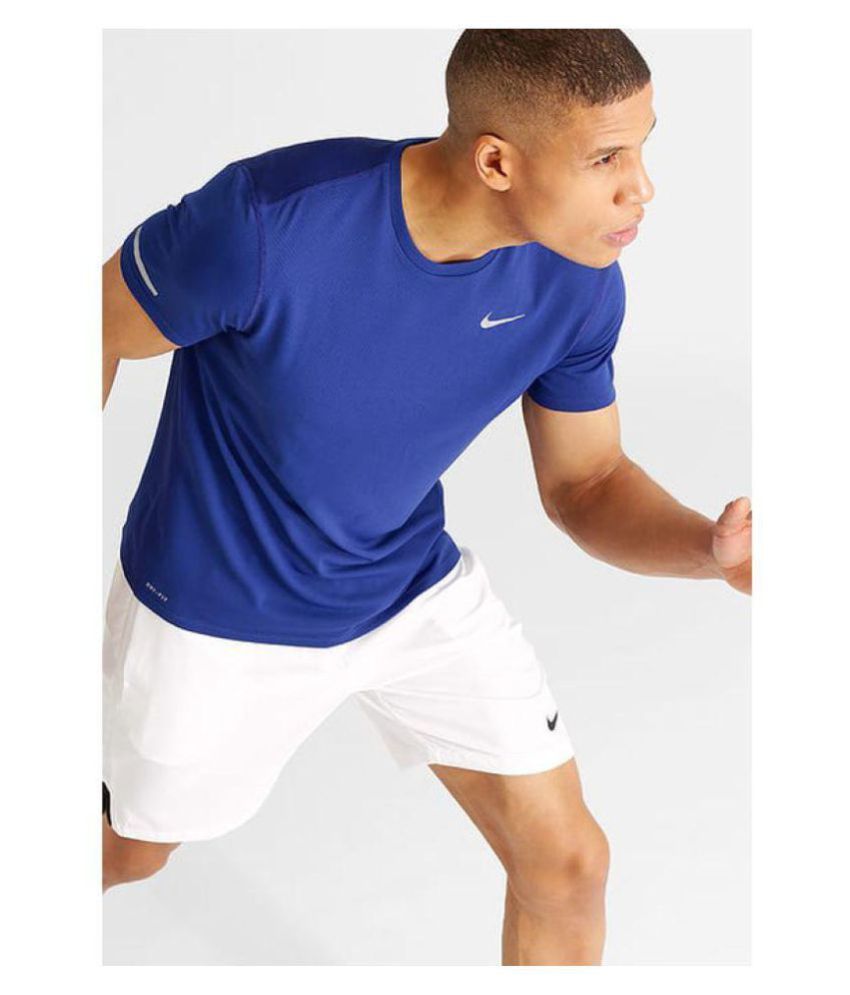 blue nike shirt