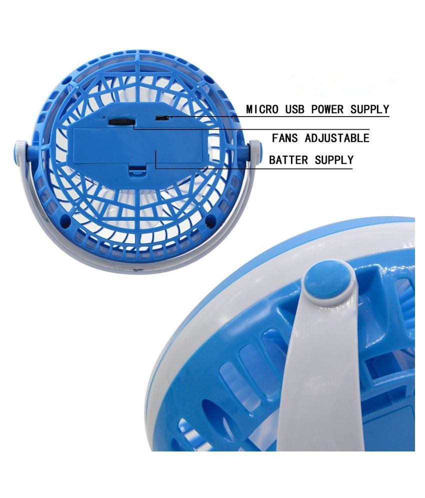 JAIDEN 230 ML168 MINI USB Fan TableFan BLUE Price in India Buy JAIDEN