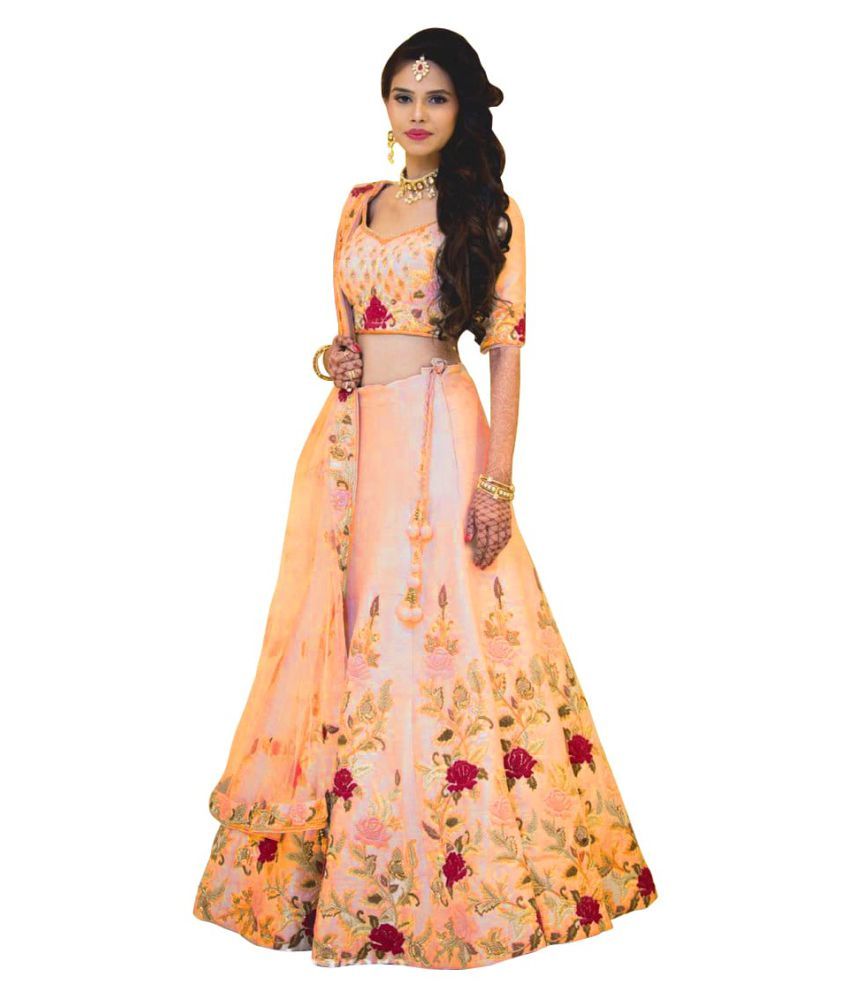 banarasi yellow lehenga