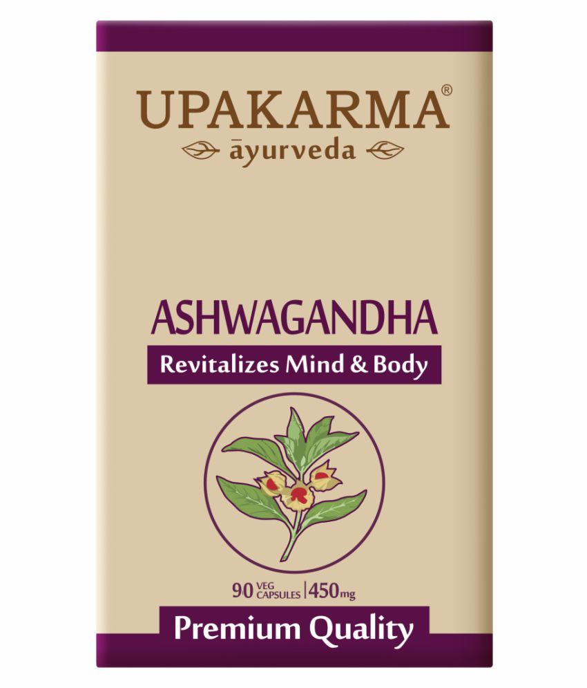 UPAKARMA AYURVEDA,. UPAKARMA Ayurveda Ashwagandha Reducing Stress, Anxiety and Depression 90Veg