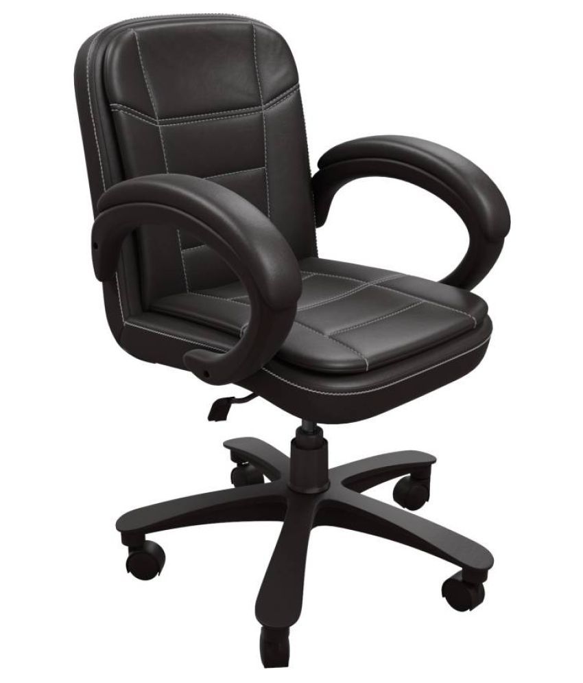 DZYN Furnitures Leatherette Office Executive Chair (Black ...