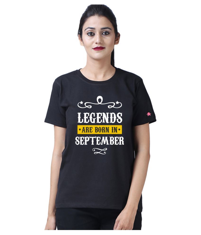 Buy PrintOctopus Cotton Black T-Shirts 