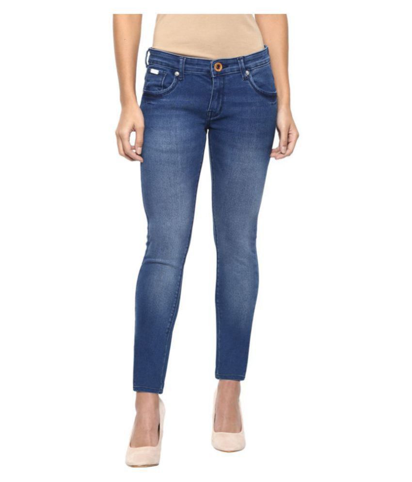 navy blue jeans women's