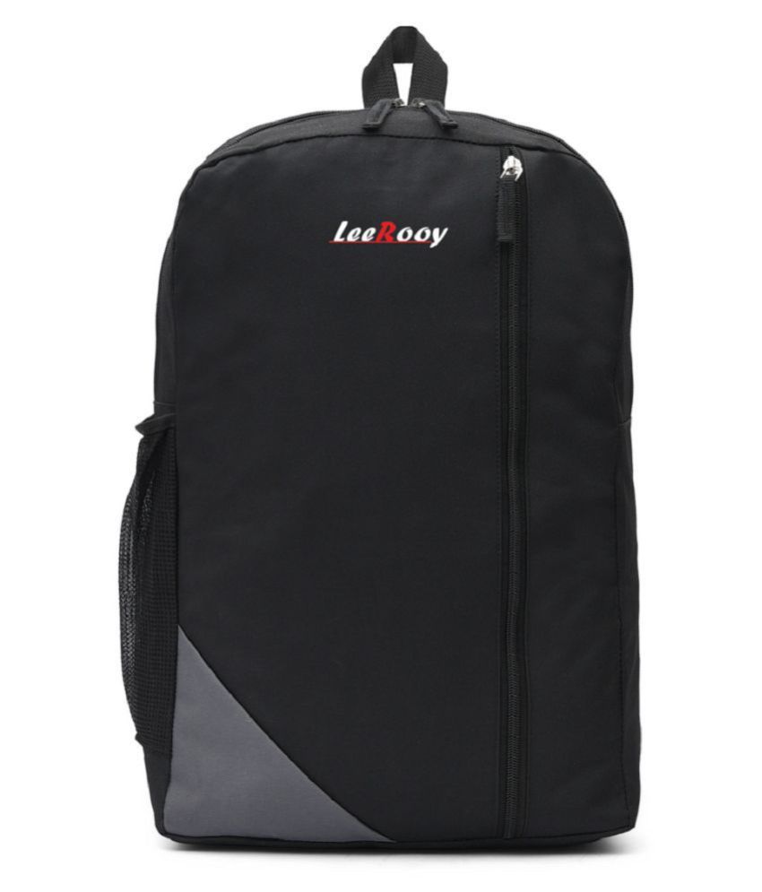 LeeRooy Black Canvas College Bag Buy LeeRooy Black Canvas College Bag