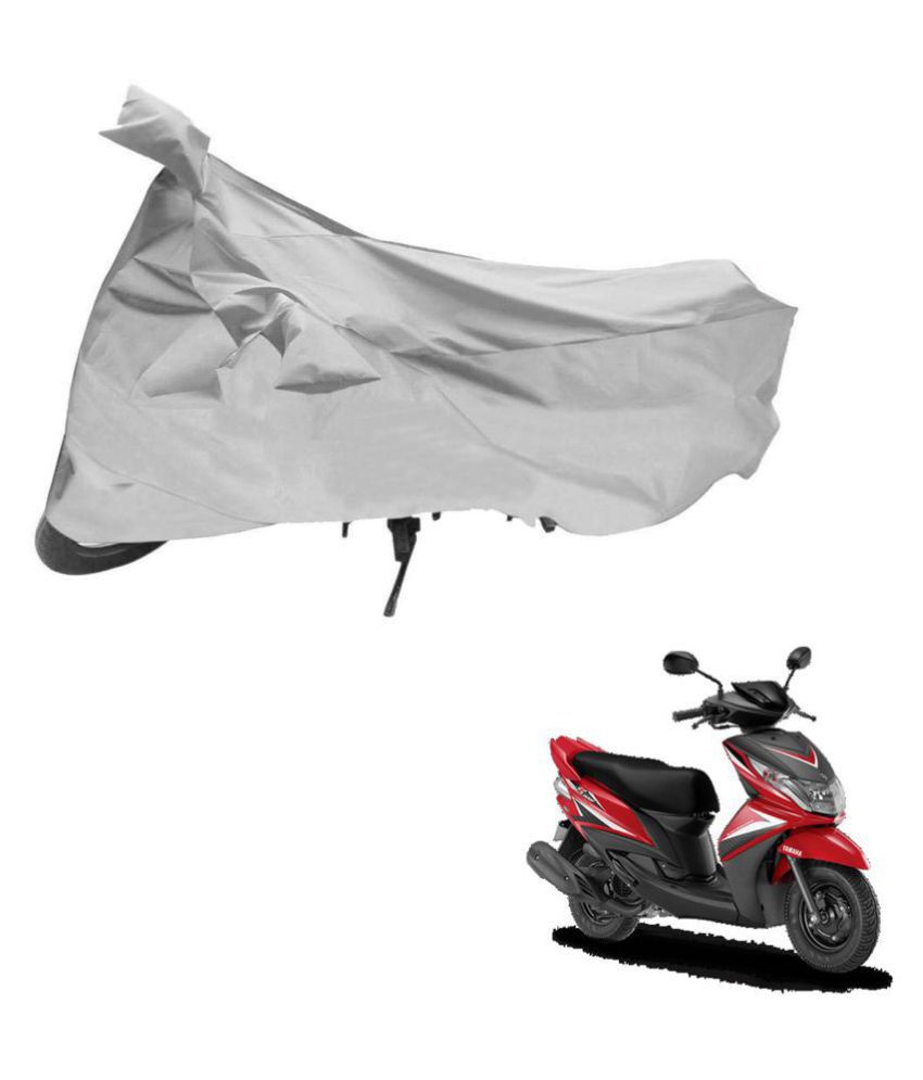     			AutoRetail Dust Proof Two Wheeler Polyster Cover for Yamaha Ray (Mirror Pocket, Silver Color)