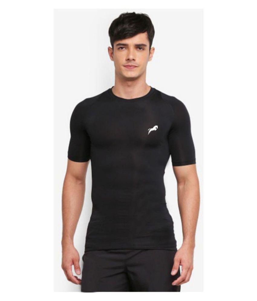     			Just rider Half sleeves Men ultra stretchable gym-workout compression support tshirt in premium Quality fabric || compression Support || GYM || YOGA|| Active-wear || Sportswear|| cycling||Running
