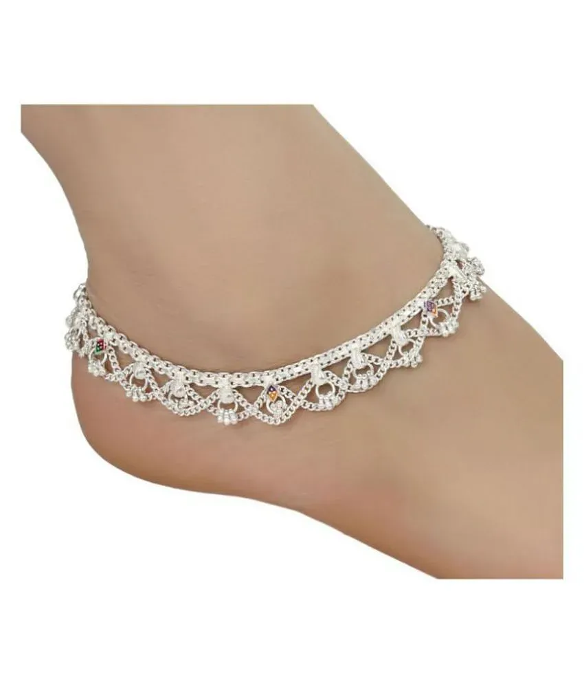 Pure silver leg on sale chain