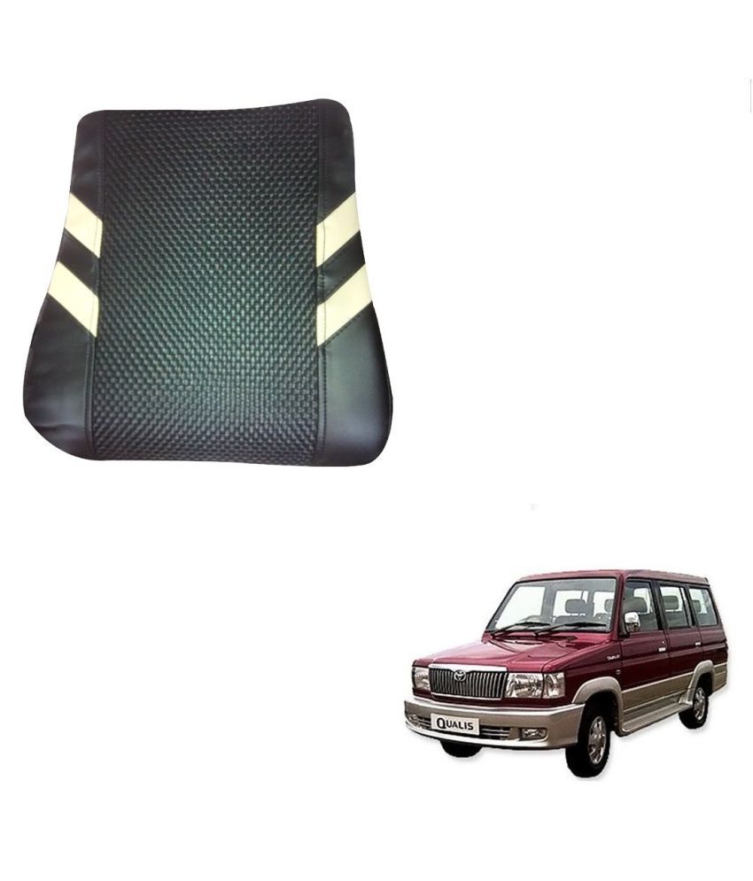 Auto Addict Car Seat Cushion Black Back Rest Set Of 1 Pcs For