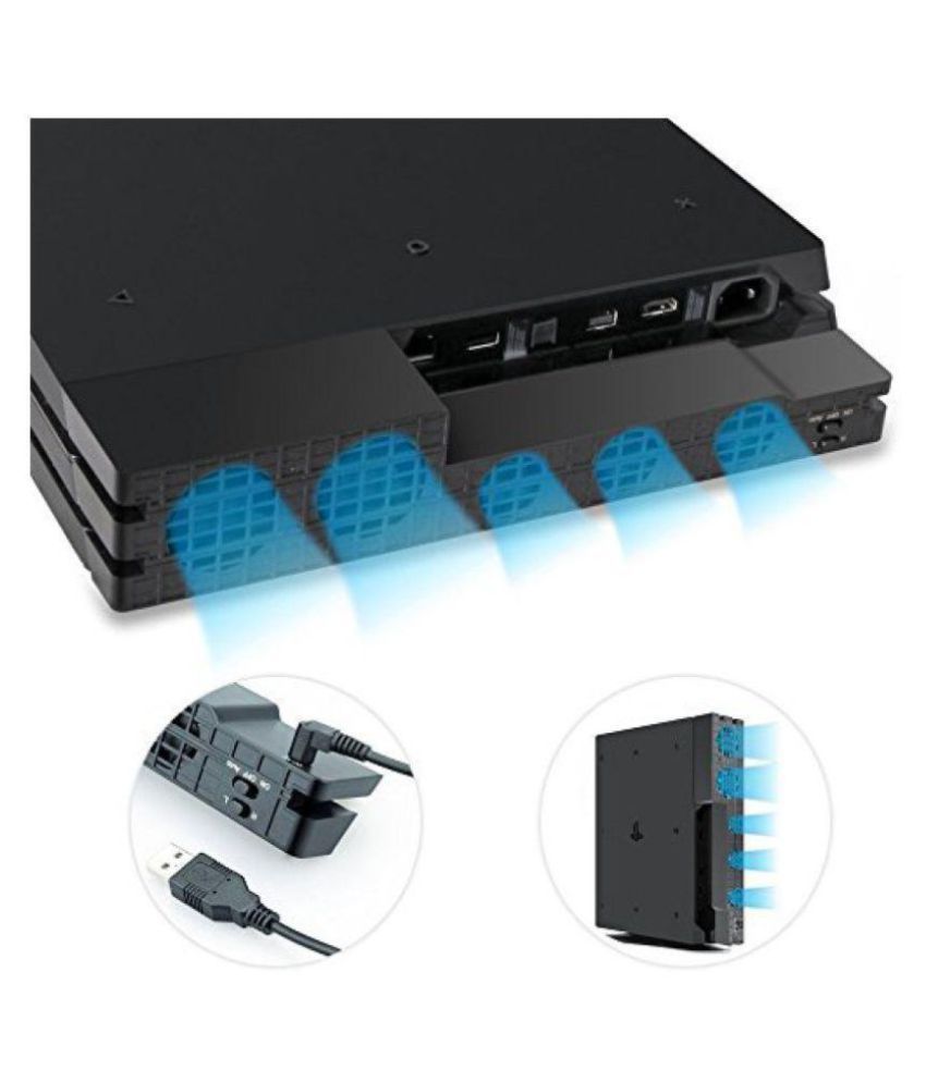 Buy Tobo PS4 Pro Cooler, USB External 5Fan Super Turbo Temperature