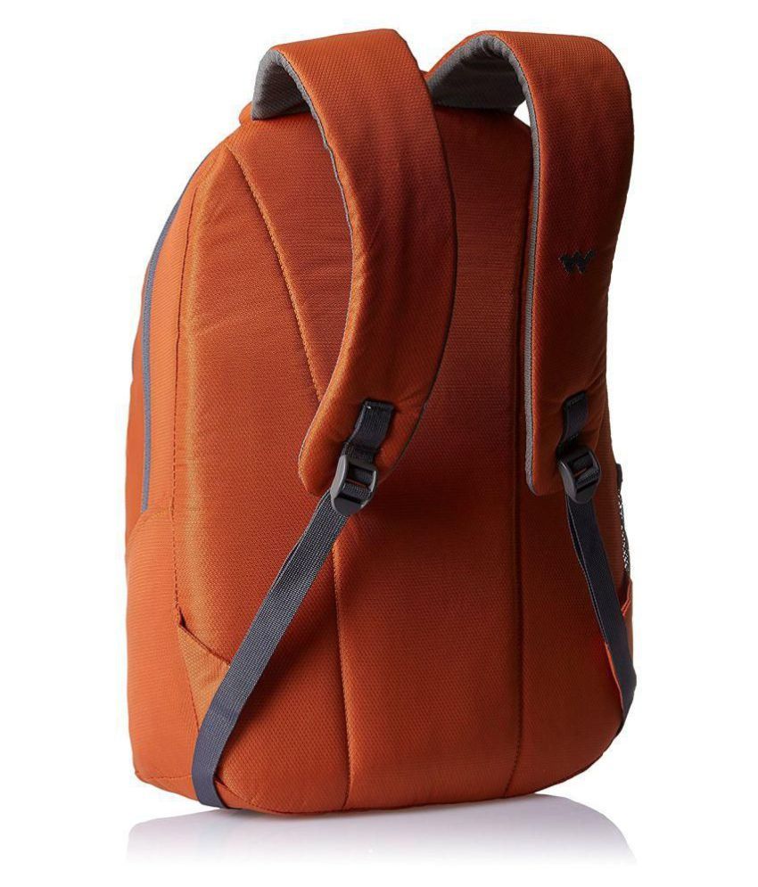 orange computer bag