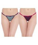 N-Gal Pack of 2 Cotton Women's G-Strings ( Multi Color )