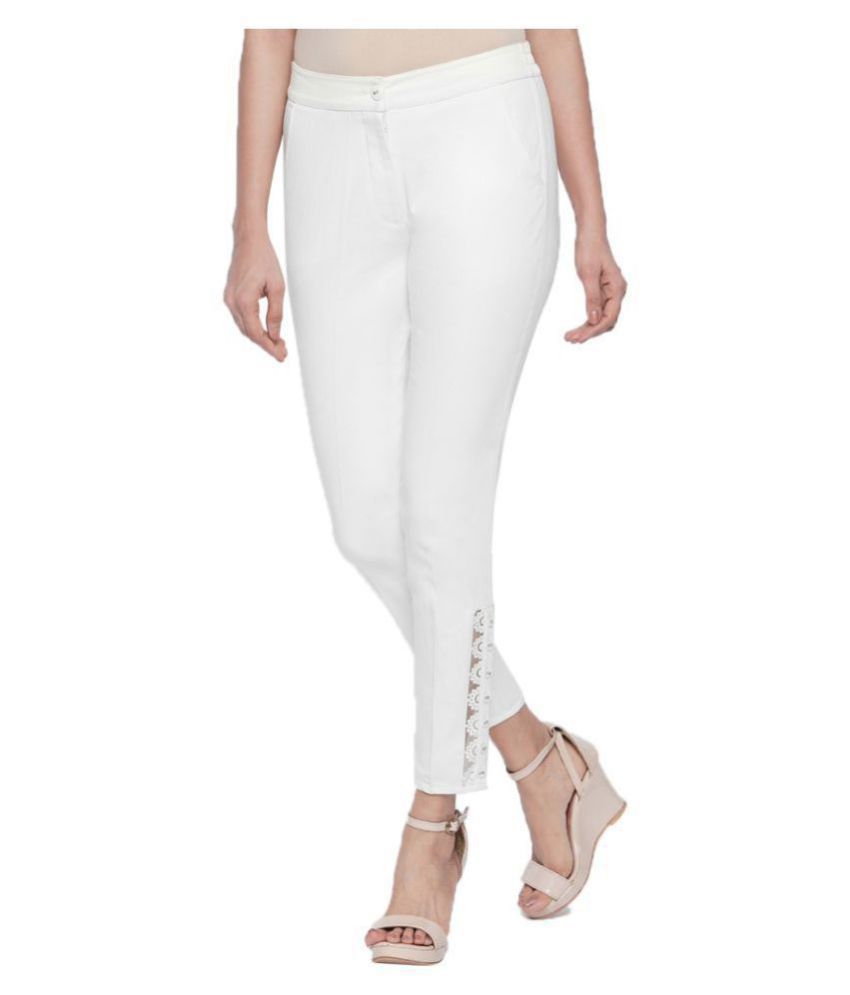 Buy NAARI Cotton Cigarette Pants Online 