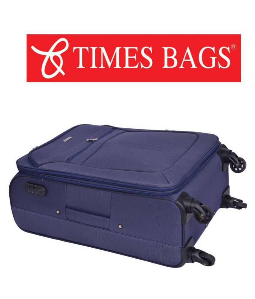 Times Bags Blue M( Between 61cm69cm) Cabin Soft 1TB4W Luggage Buy