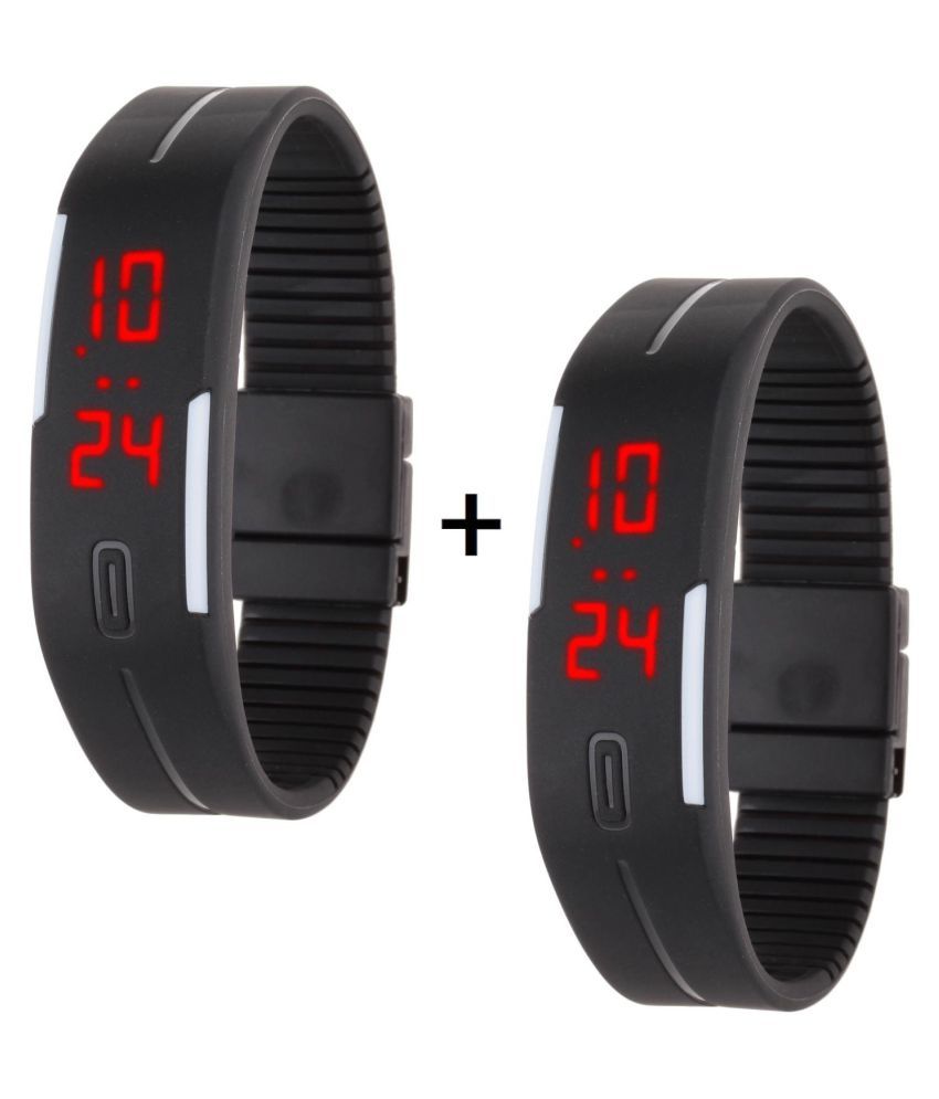 captcha unisex led digital watch