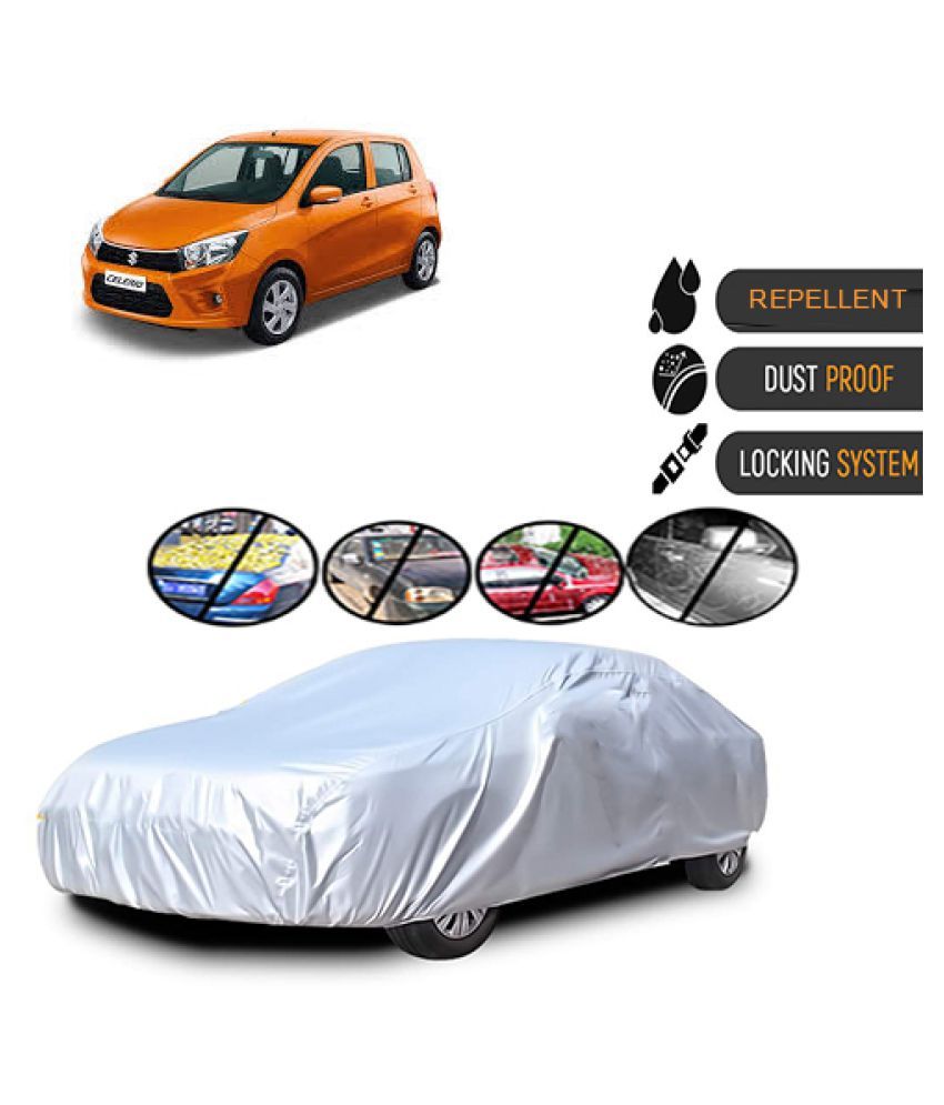 QualityBeast Car Body Cover for Maruti Suzuki Celerio Silver Buy