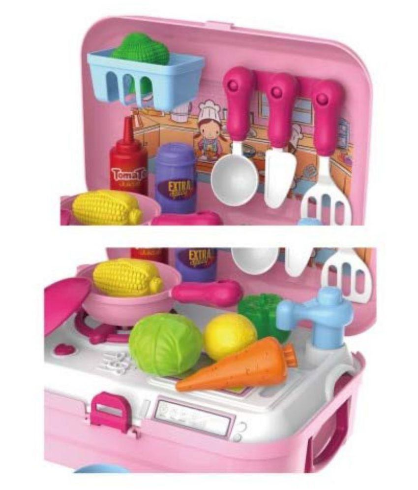 Kitchen Backpack Toy Cook Kitchenware Pretend Game Intelligence Education Toy Buy Kitchen