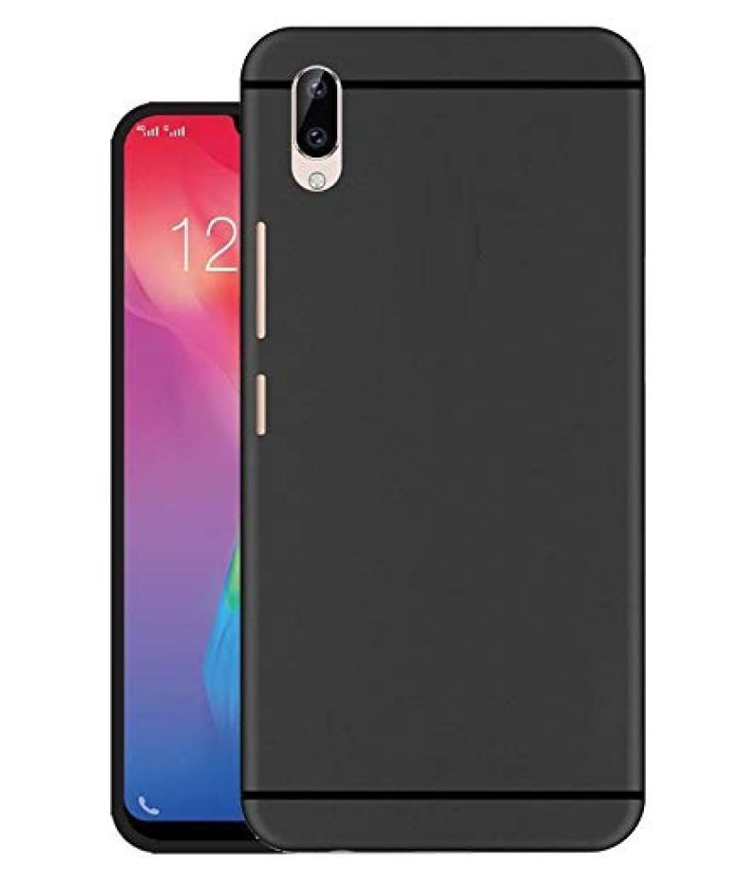 Vivo Y91i Plain Cases Hopsack Black Plain Back Covers Online At Low Prices Snapdeal India