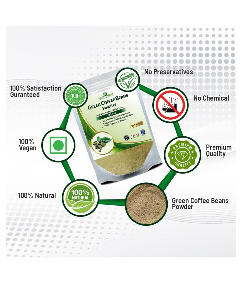 Nutriherbs Green Coffee Beans Powder 100 Natural & Pure Product