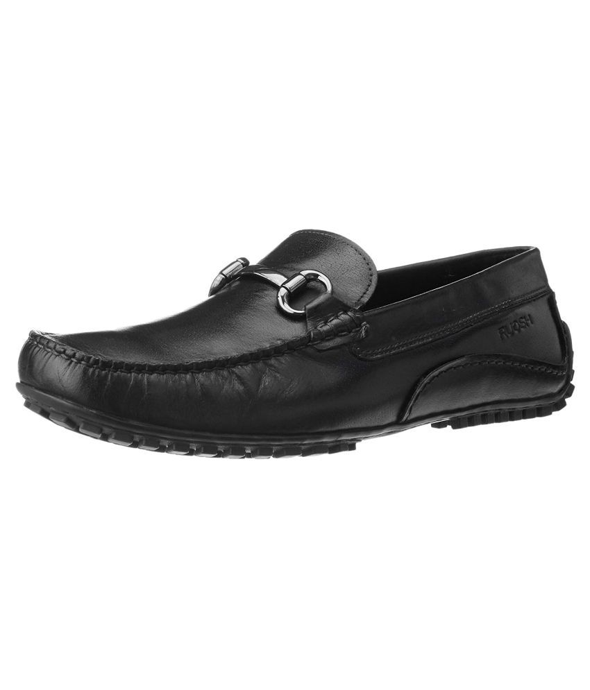 Ruosh black loafers Clearance
