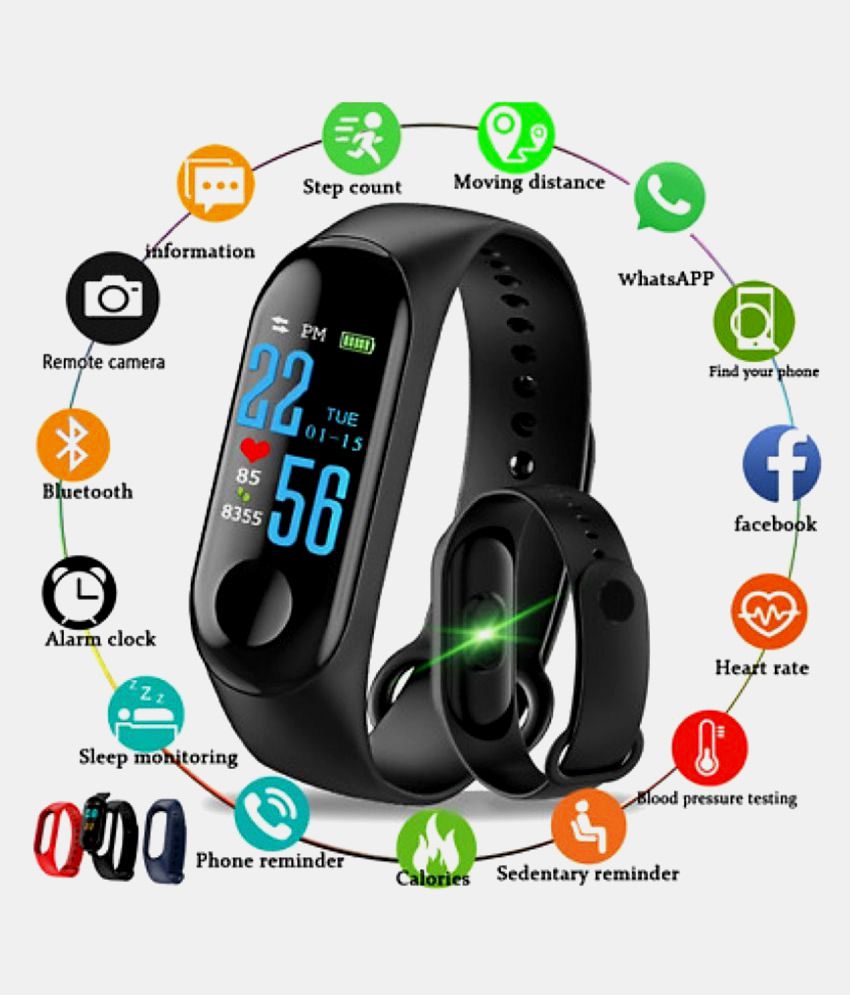 fitness band with heart rate monitor