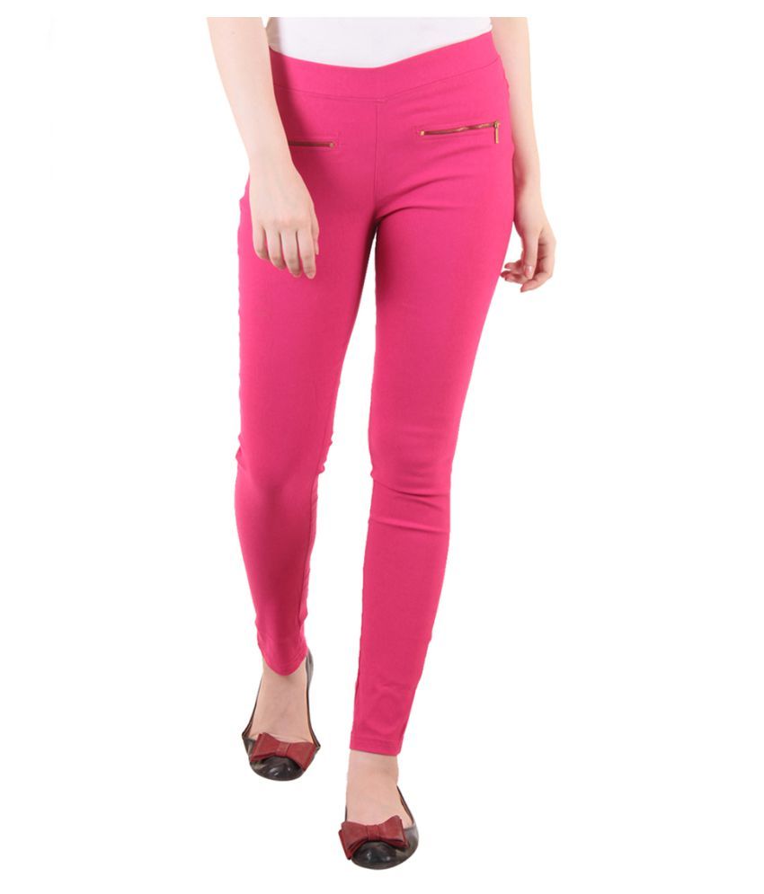 light pink jeggings