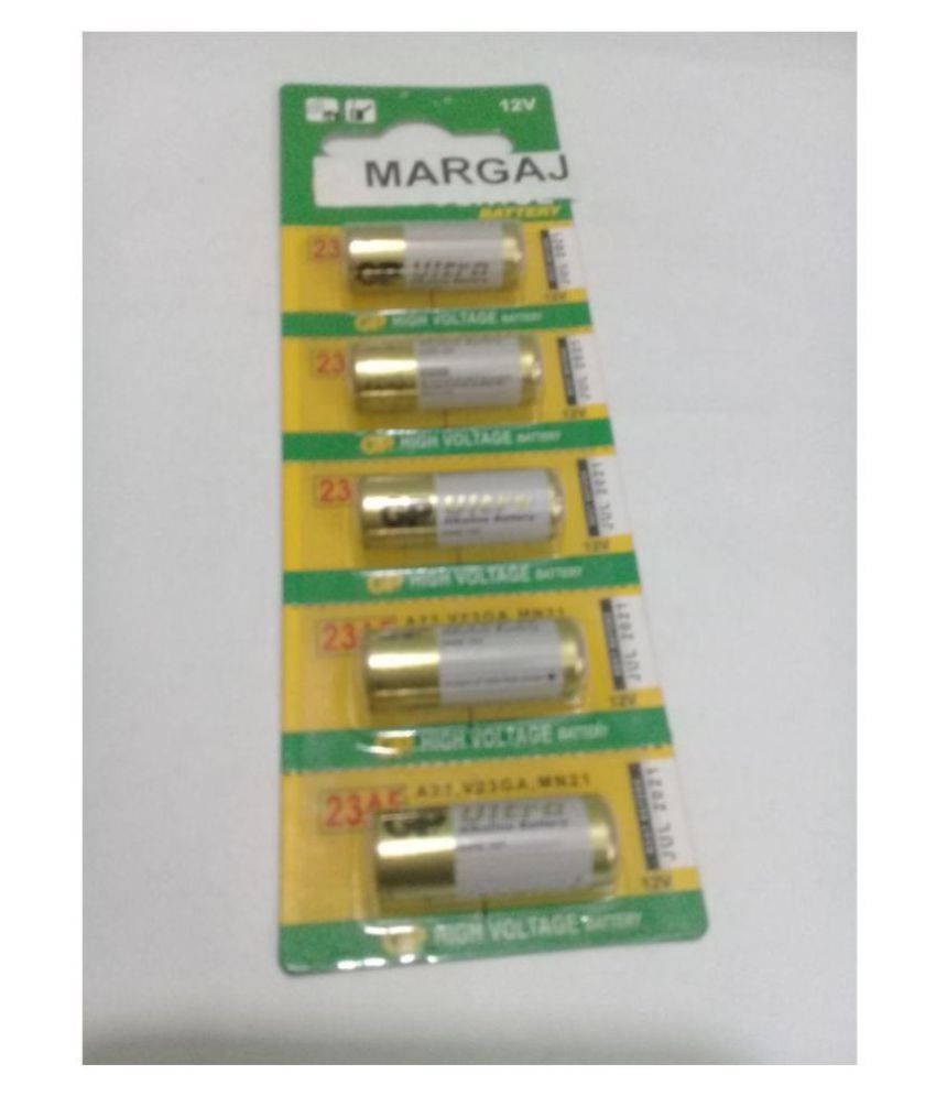 MARGAJ Pack of 5 GP 12 VOLT 10X28MM GP 23AE C5 Non Rechargeable Battery 5